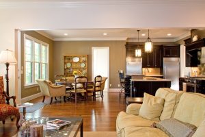 Breakfast & Kitchen Area of a Custom Home in Greensboro NC